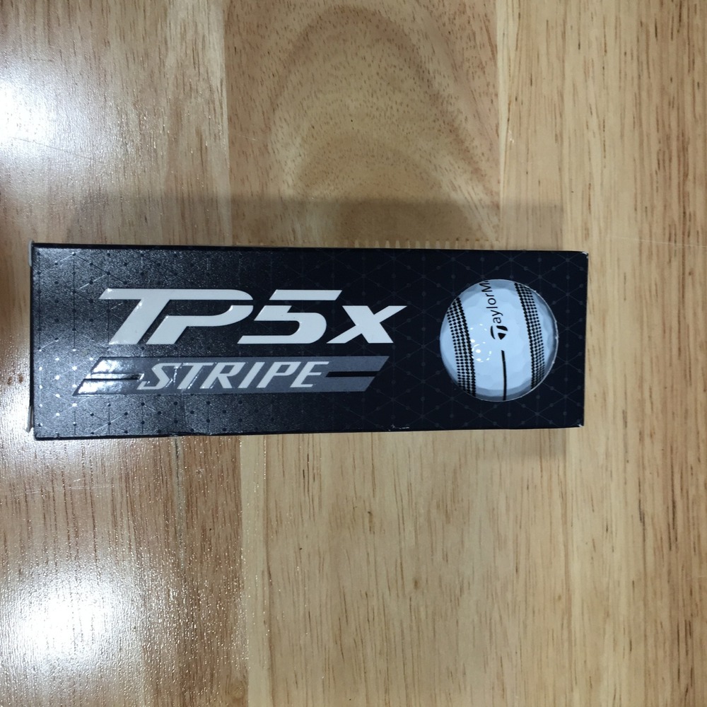 TaylorMade TP5x Stripe Golf Balls 360 ClearPath Alignment 3 Ball Sleeve New
